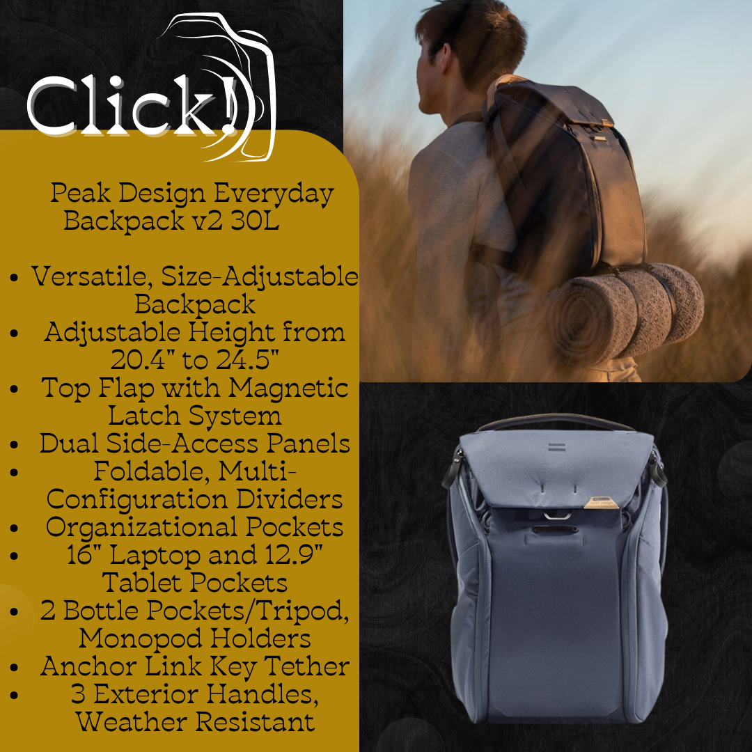 Peak design discount everyday backpack tripod