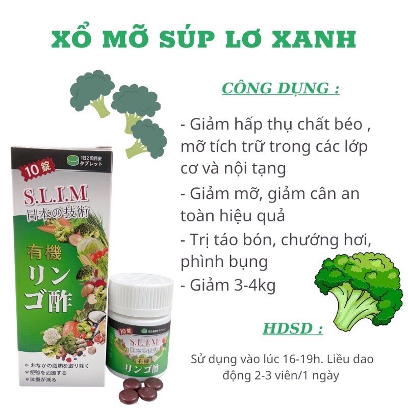 [HCM]Viên xổ mỡ vành ruột - xổ mỡ súp lơ xanh