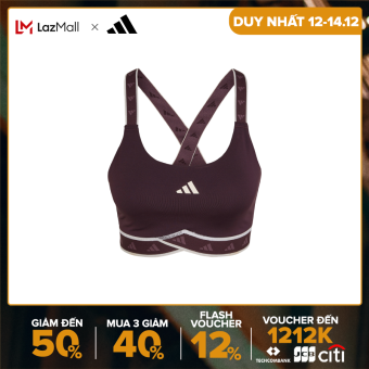adidas TRAINING Áo Bra Tập Luyện Medium Support Techfit Powerimpact Nữ Màu đỏ HN7252