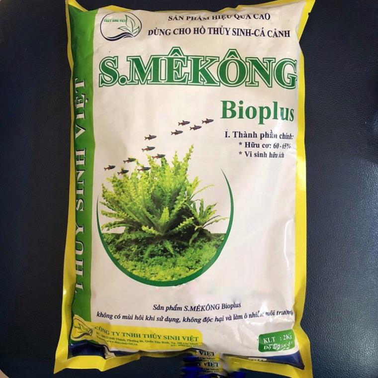Phân nền thủy sinh S.Mêkông Bioplus cho hồ cá