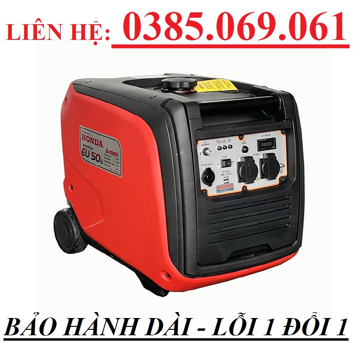 Máy Phát Điện Honda Chạy Xăng EU50IS Inverter 4Kw-Nhập Khẩu Thái Lan