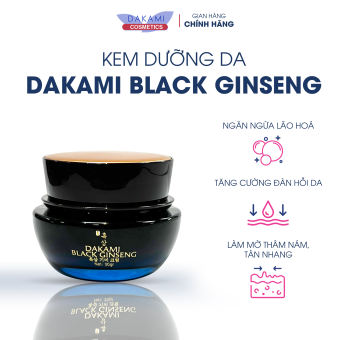 Kem dưỡng da Dakami Ginseng - Kem dưỡng sâm đen hỗ trợ trắng da mờ thâm nám, tàn nhang, trẻ hoá làn da