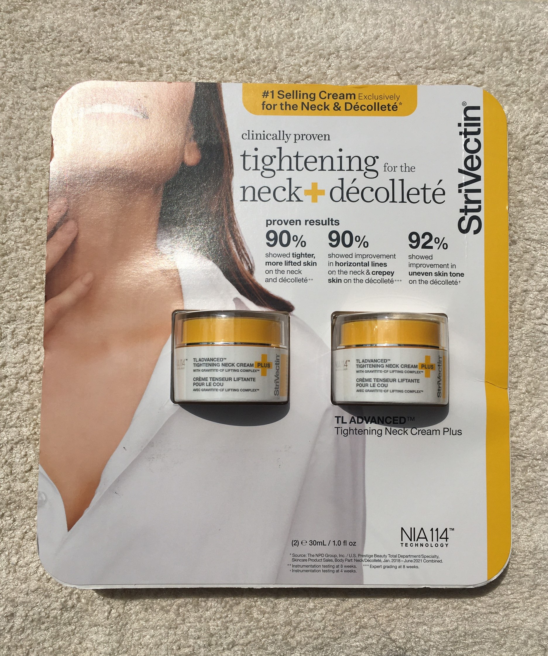 [HÀNG MỸ] Kem làm săn chắc vùng cổ StriVectin TL Advanced Tightening Neck - Set 02 Hộp x 30ml