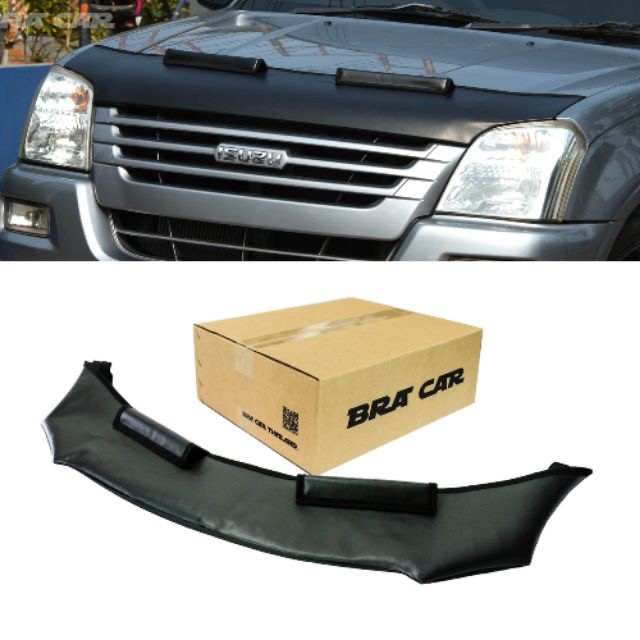 หน้ากากหนังกันหินกันแมลงหุ้มฝากระโปรงหน้ารถยนต์ Isuzu Dmax 2006 ราคา 1,300 บาท*ส่งฟรี