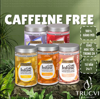Trà nhúng lạnh detox Twinings Cold Infuse ( eat clean, keto, das, tiểu đường, low carb)