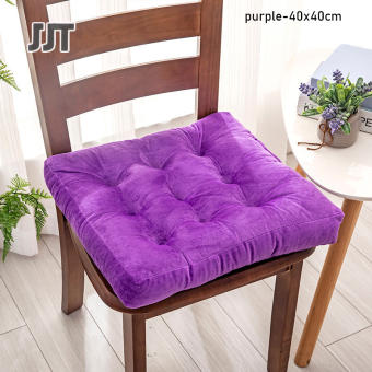 JJT Đệm ngồi, đệm lưng, vải dày dặn, rất mềm, kích thước 40*40, dùng được với ghế văn phòng, đệm ngồi, đệm ngồi, nhiều màu, đệm êm, ngồi rất thoải mái hình vuông đệm lót ghế có dây rút đệm ghế đệm ghế đệm đọc sách đệm ngồi làm việc