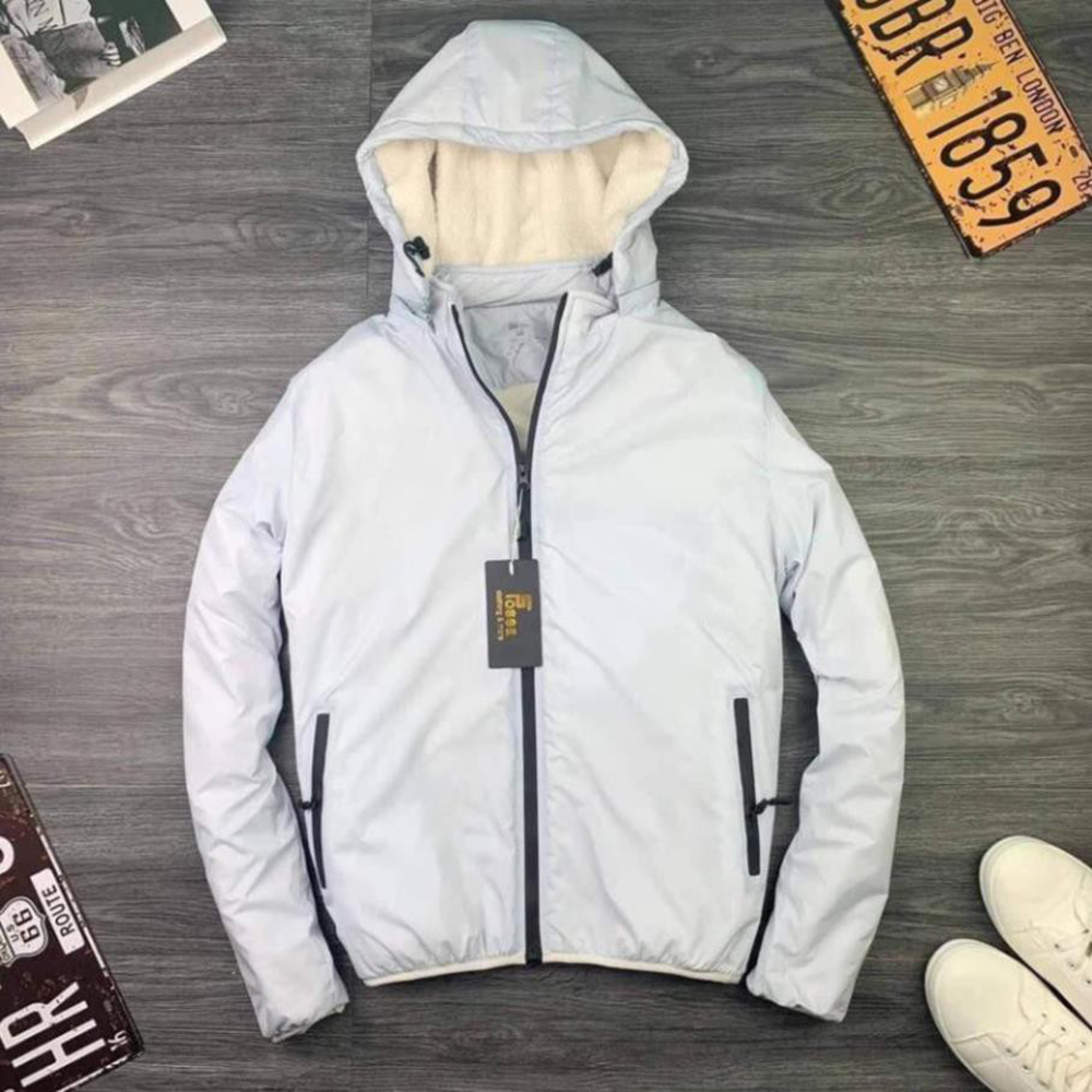 Áo khoác nam gió lót lông cừu 3 lớp cực ấm chống rét mùa đông túi khóa tháo rời tiện lợi Venado