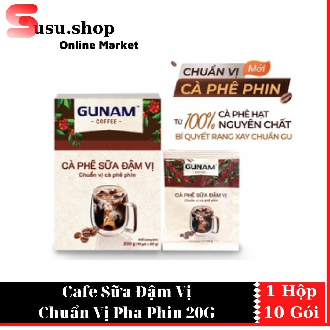 Cà phê hòa tan GUNAM đậm vị cà phê sữa chuẩn vị pha phin