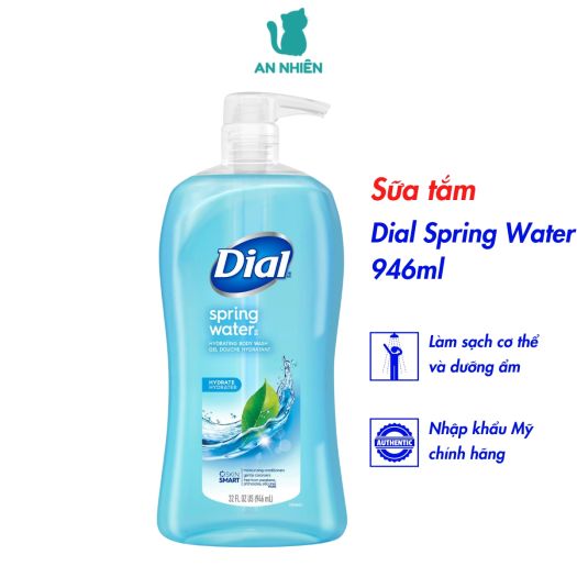 Sữa tắm Dial Spring Water Hydrating Body Wash Mỹ 946ml Hàng nhập