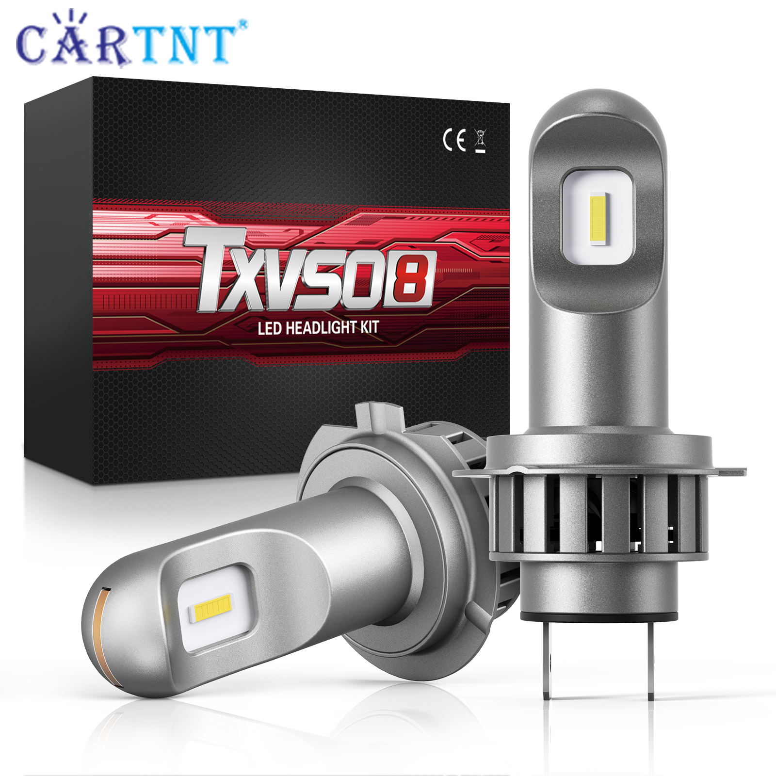Cartnt 2 bóng đèn pha led h7 siêu sáng bóng đèn mini 6000k 110w 20000lm bóng đèn xe hơi zes đèn sương mù led 12v cho ô tô