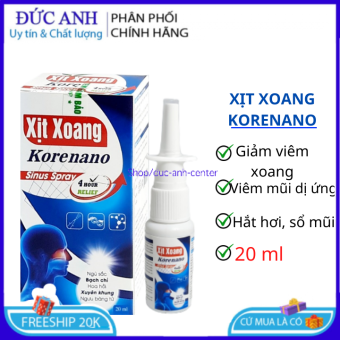 Xịt detox xoang nano thảo dược hoa ngũ sắc giảm viêm xoang viêm mũi dị ứng hắt hơi xổ mũi (20ml/lọ)