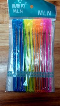 Que nặn mụn đầu đen - Cây nặn mụn inox cao cấp (Vỉ 12 que)