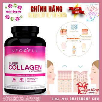 Thực Phẩm Chức Năng Collagen Neocell Type 1 & 3 hộp 250 viên mẫu mới Xả Kho