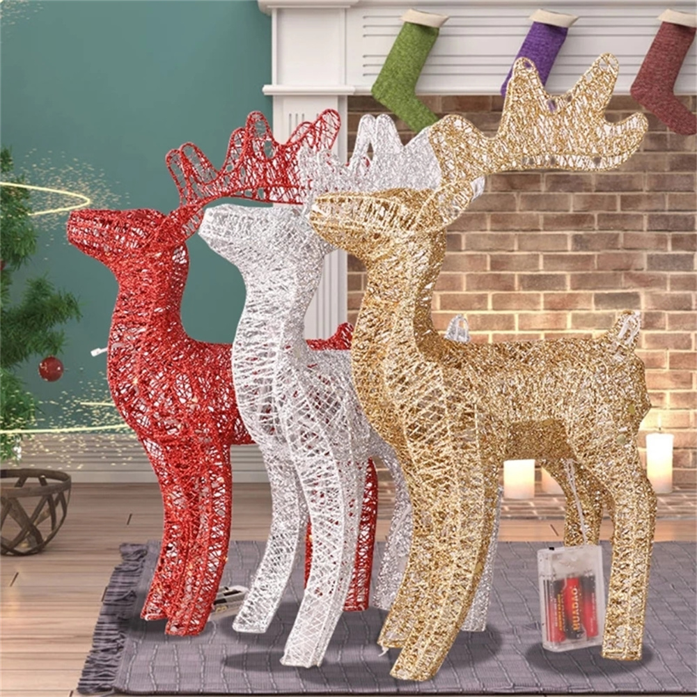 lighted christmas deer