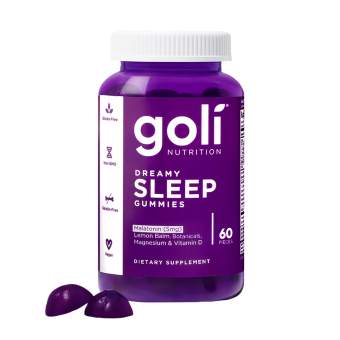 Kẹo Dẻo Goli Dreamy Sleep Gummies Giảm Mệt Mỏi, Căng Thẳng, Đau Đầu, Giúp Ngủ Ngon Sâu Giấc 60 viên