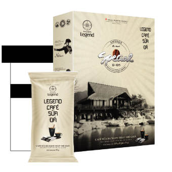 Cà phê hòa tan Trung Nguyên Legend Cà phê sữa đá - Hộp 9 gói