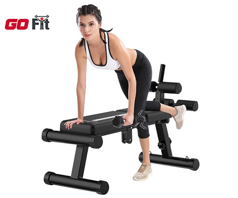 Ghế tập bụng MK-BS028, máy gập cơ bụng đa năng, Ghế cong tập cơ bụng Go Fit