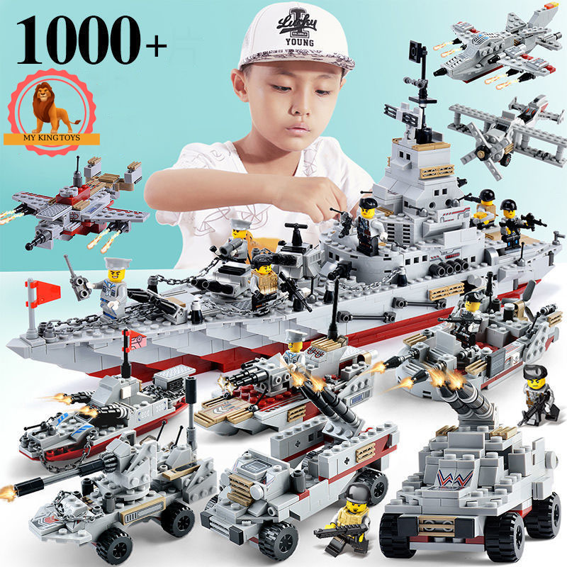 Đồ Chơi Lắp Ráp Kiểu Lego Mô Hình Siêu Chiến Hạm Thủy Quân Tàu Chiến