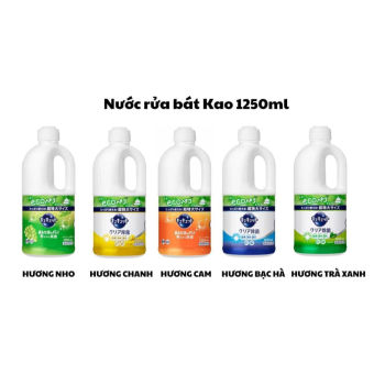 Nước Rửa Chén Bát Kao Kyukyutto 1380ml Nhiều Hương [DC-DDGD] - Hàng Nội Địa Nhật 100%