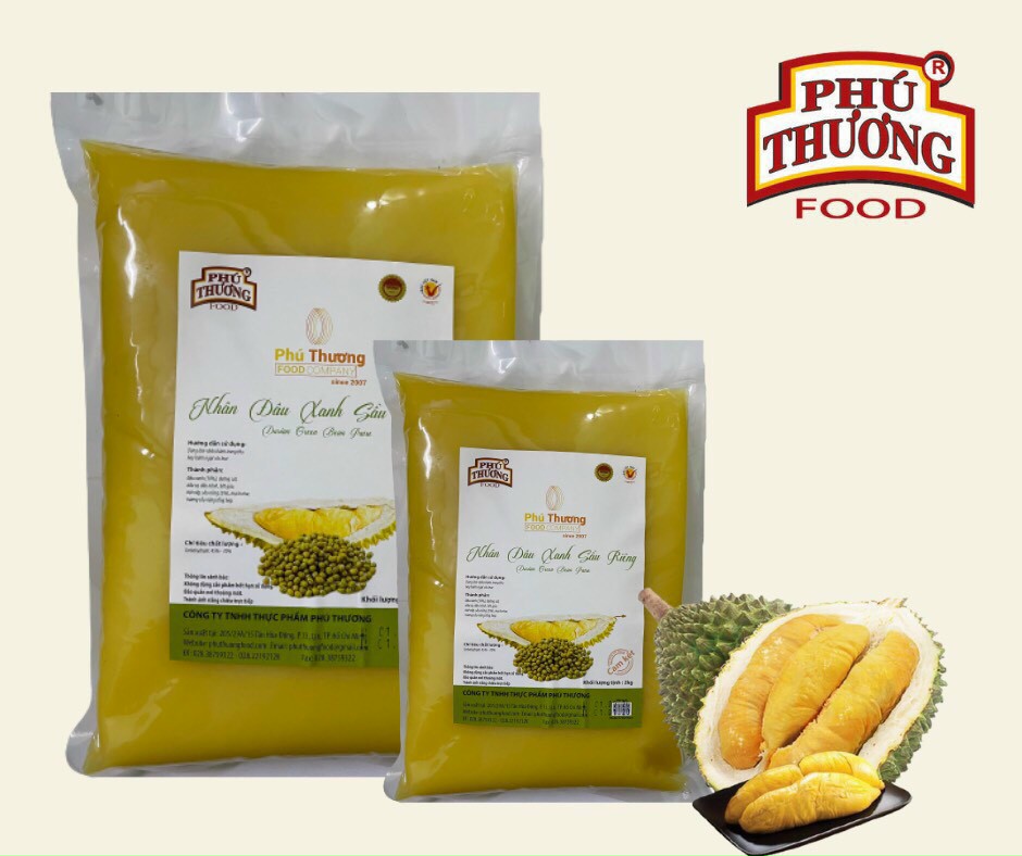 Nhân bánh trung thu Đậu xanh Sầu riêng Phú Thương