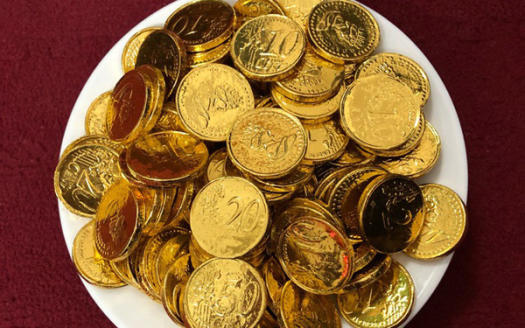 500g kẹo socola hình đồng tiền vang tròn siêu ngon