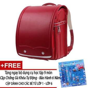 Cặp chống gù lưng Nhật Bản cho trẻ em - Đỏ