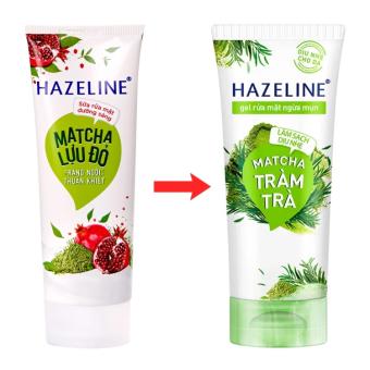 SỮA RỬA MẶT HAZELINE MATCHA VÀ LỰU ĐỎ 100G