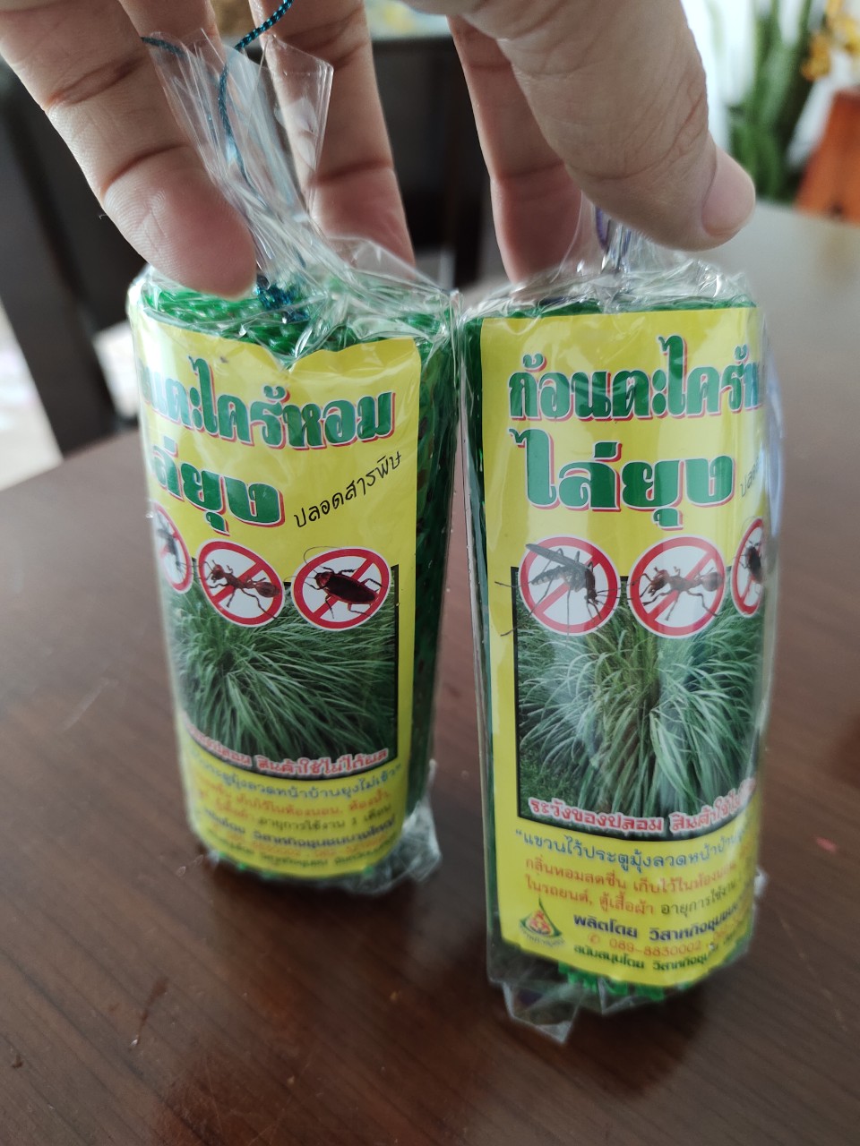 Combo 03 Túi Treo Lồng Sả Đuổi Muỗi, kiến, gián hàng Thái Lan. Giúp thơm phòng từ hương xả chanh