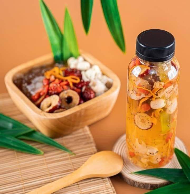 Set chè dưỡng nhan tuyết yến đông trùng hạ thảo- 14 nguyên liệu - Siêu rẻ ngày hè dùng cho 10-12 người 400gr