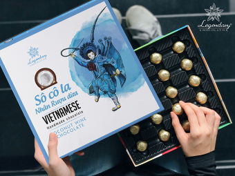 Socola Legendary - Socola Đen Vị Rum Dừa 7 Viên - Zoom Việt Nam 70g