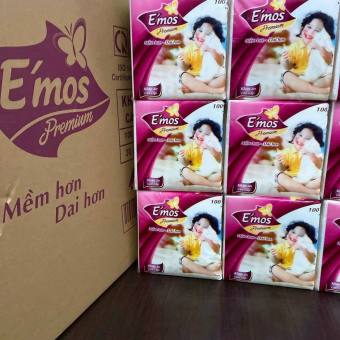 Khăn giấy cao cấp  Giấy Vuông Emos Premium  chính hãng khổ giấy 240x240mm