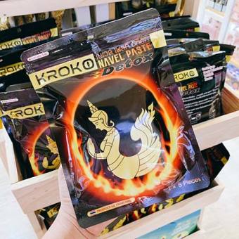 Miếng Dán Tan Mỡ Bụng Kroko Detox Thái Lan 1 túi 5 miếng