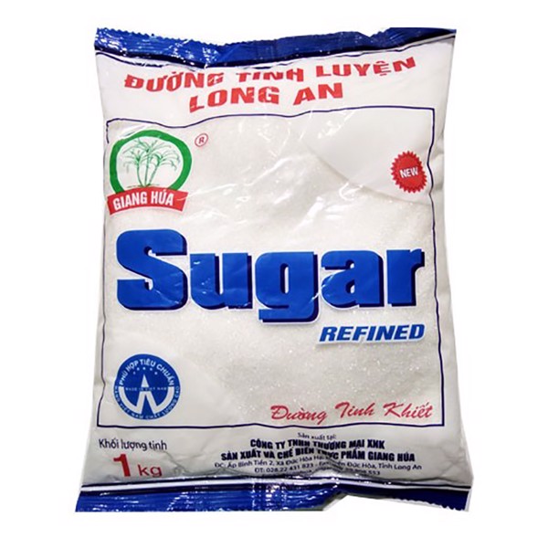 [Freeship] Đường Cát Trắng Long An Tinh Khiết Gói 1Kg Kyan House DLA Vị Ngọt Thơm Tự Nhiên