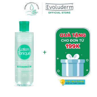 Nước hoa hồng Evoluderm giúp ngăn ngừa mụn dành cho da hỗn hợp và da dầu mụn 250ml