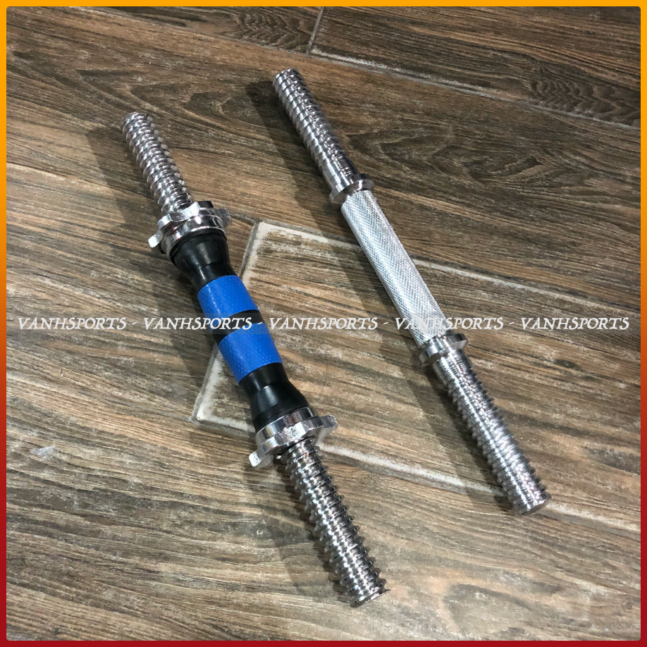 Đòn tạ tay, đòn tạ tập tay, đòn tạ thẳng 35cm phi 27, đúc đặc từ gang mạ kẽm, độ cứng cao, thời gian sử dụng lâu dài | VANHSPORTS