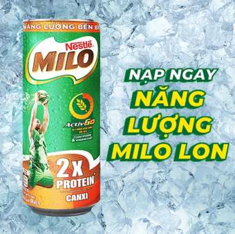 Thùng 24 lon sữa lúa mạch Nestlé Milo (24 x 240ml)
