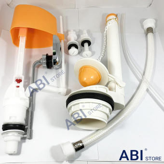 Bộ ruột thay thế bồn cầu, ruột xả bồn cầu, ruột bệt, phụ kiện gạt, nhấn Hùng Anh