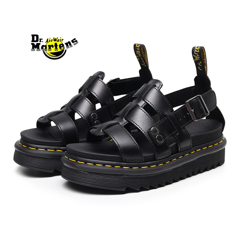Doc Dr.Martens Xăng Đan Có Quai Vải Terry Mùa Hè Fusion Zebrilus Bãi Biển Giày Soloman Xăng Đan La Mã Cho Nữ