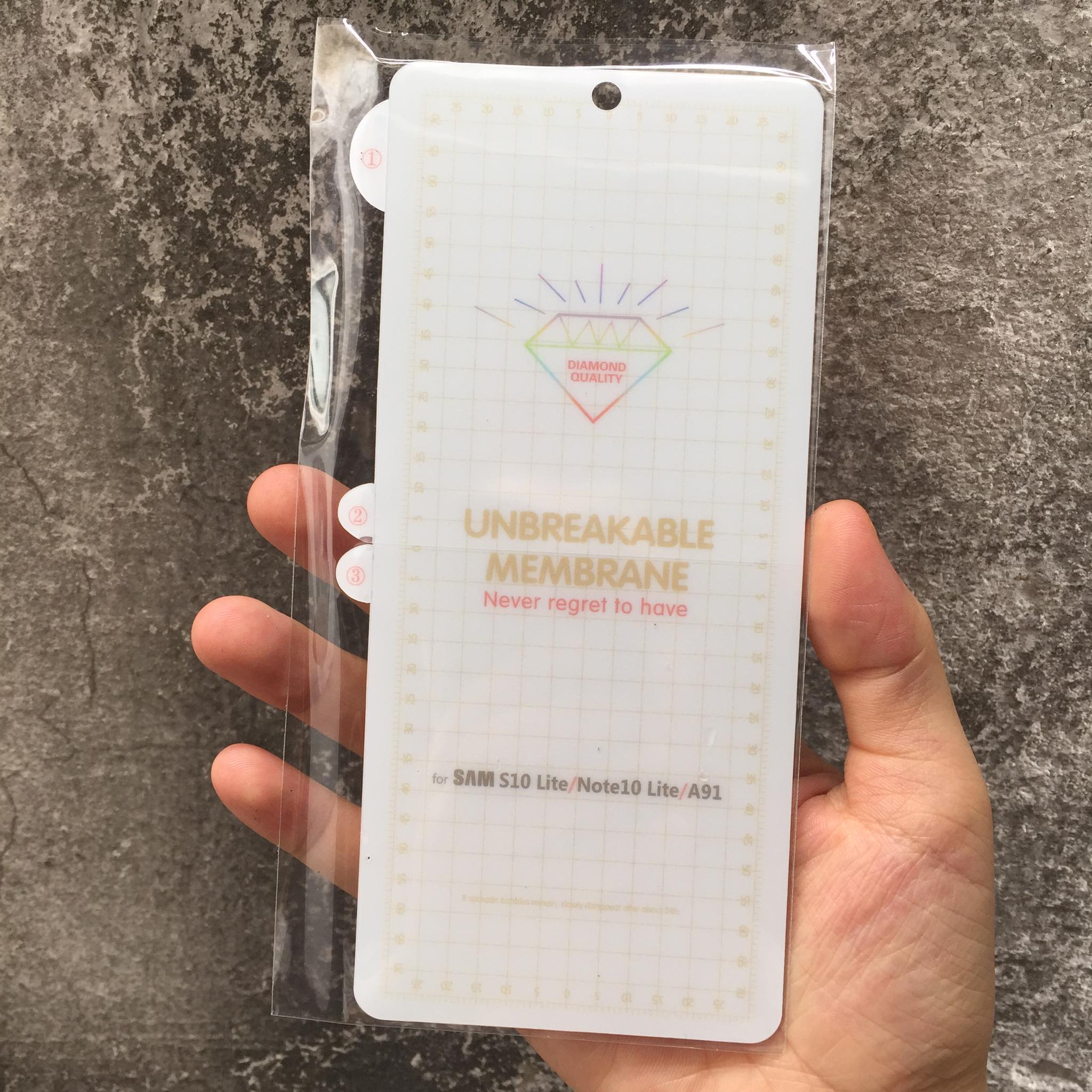 "Dán dẻo PPF mặt trước cho Samsung S10 Lite/ Note 10 Lite, Full màn hình chống trầy xước "