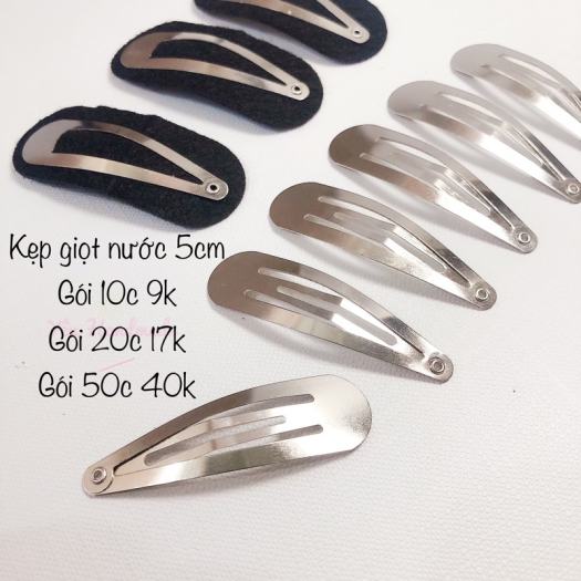 Phôi kẹp tóc giọt nước làm handmade, kẹp tóc trơn