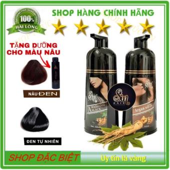Sin Hair Chính Hãng - Dầu Gội Nhuộm Tóc Bạc Chuẩn Salon Nhân Sâm Số Một Nhật Bản - Phủ Tóc Bạc , Gội Là Đen Tóc , Nâu Tóc [ Chính Hãng ]