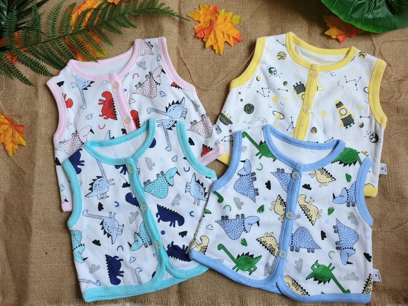 Áo gile cho bé gái, bé trai cotton 2 lớp, áo khoác gile trẻ em thu đông MIATOP Áo gile cho bé gái, bé trai cotton 2 lớp