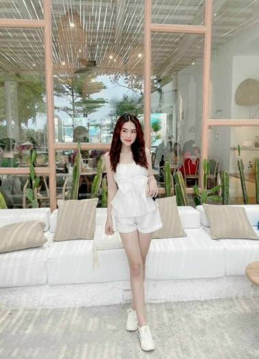 Set bộ nữ 2 dây bánh bèo + quần đùi siêu dễ thương ( hàng new )