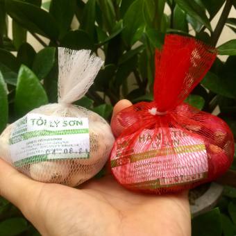 Combo#4 Hành tím Lý Sơn Dori 100g và Tỏi Lý Sơn Dori 100g trồng tại đảo Lý Sơn cam kết xuất xứ Lý Sơn