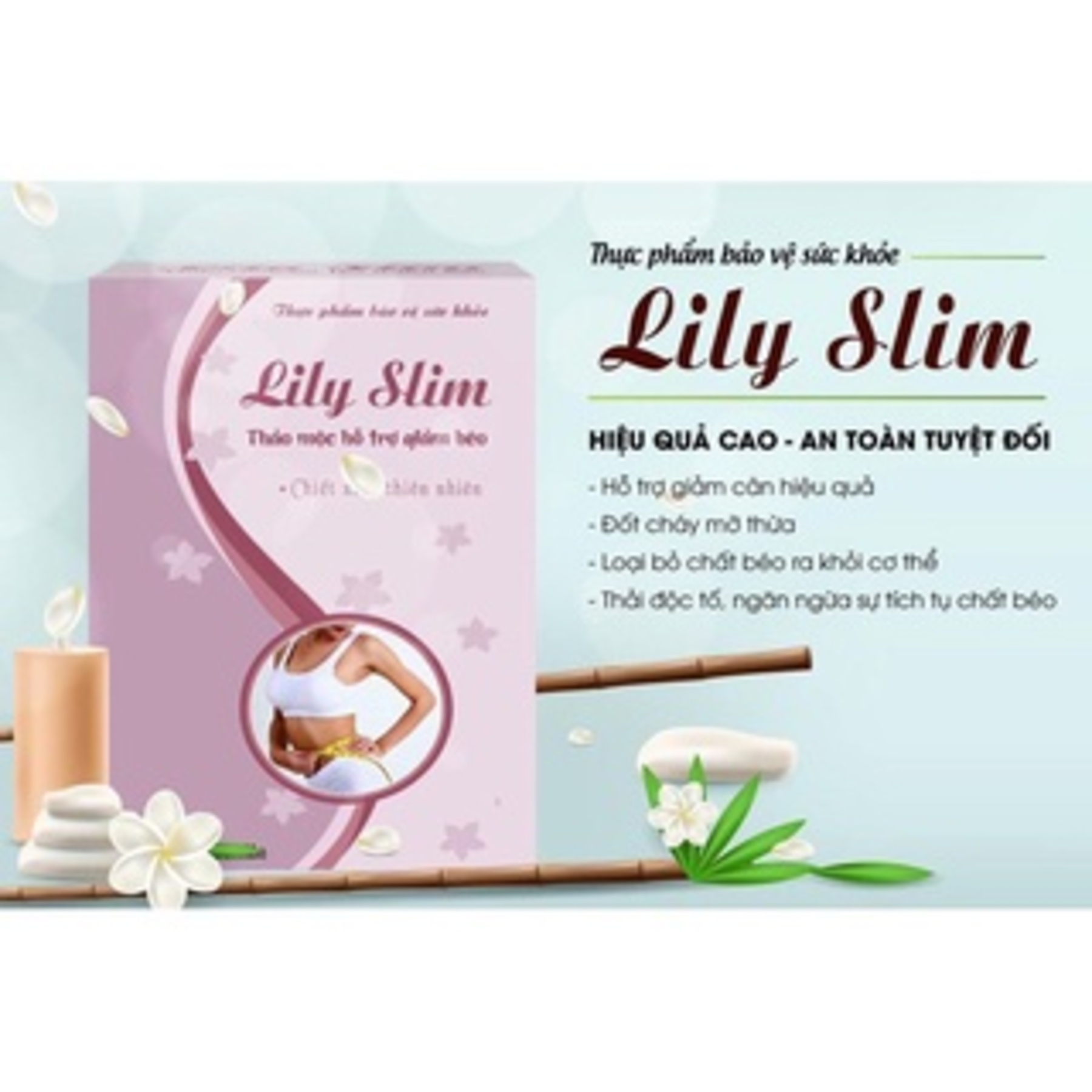 Thảo mộc hỗ trợ giảm cân Lily Slim hộp 30 viên giảm từ 5-8kg