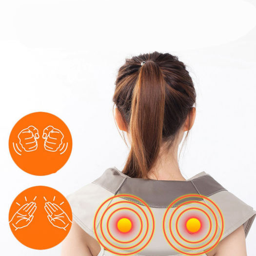 Máy Đấm Lưng Tẩm Quất, Máy Mát Xa Vai Cổ Lưng Đa Năng, Máy Massage Cổ Vai Gáy, Máy Massa, Đai Matxa Cổ Vai Gáy Chống Đau Mỏi 8 Con Lăn Massage - Chính Hãng - Hiệu Quả - Bảo Hành 1 Đổi 1