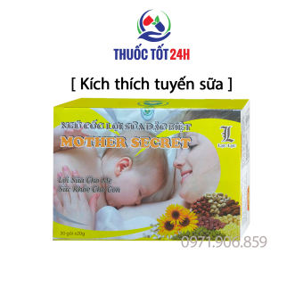Ngũ cốc Lợi Sữa Mother Secret Lạc Lạc -Ngũ cốc lợi sữa hộp 30 gói- Ngũ cốc bà bầu- Ngũ cốc Bầu Lạc Lạc