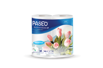 Khăn bếp Paseo thấm dầu 2 cuộn in hoa