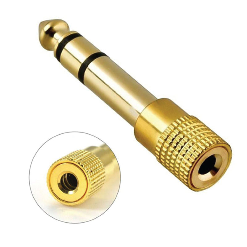 Jack chuyển 3.5 li ra 6 li mạ vàng hàng chuẩn chất lượng cao