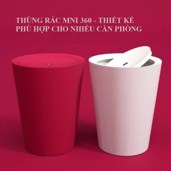Thùng rác nhựa nắp lật xoay 360 độ - Thùng rác nắp lật